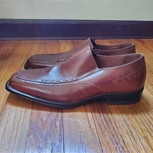 Johnston & Murphy Square toe loafers brown size 8.5 brown men's